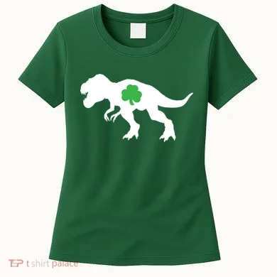 Irish Clover T-Rex Women's T-Shirt