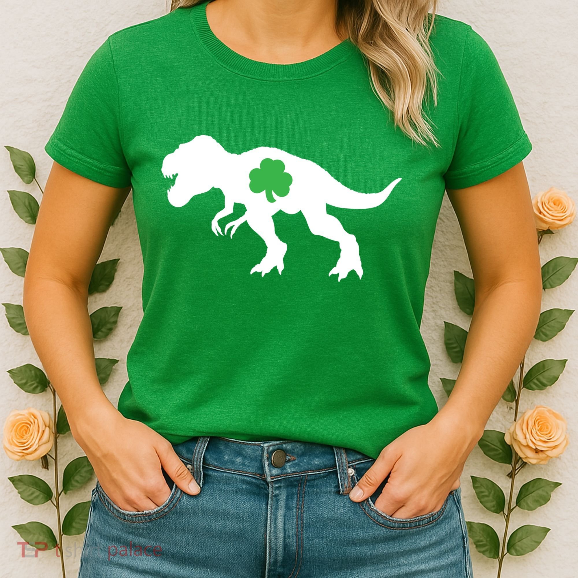Irish Clover T-Rex Women's T-Shirt