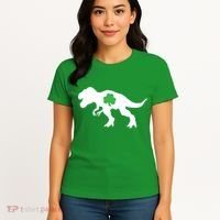 Irish Clover T-Rex Women's T-Shirt thumb 4