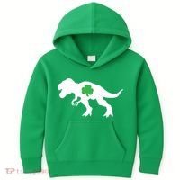 Irish Clover T-Rex Kids Hoodie thumb 0