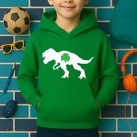 Irish Clover T-Rex Kids Hoodie thumb 2