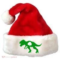 Irish Clover T-Rex Santa Hat thumb 0