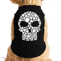 Irish Clovers St. Patrick's Day Skull Doggie Tank thumb 0