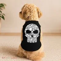 Irish Clovers St. Patrick's Day Skull Doggie Tank thumb 2