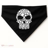 Irish Clovers St. Patrick's Day Skull USA-Made Doggie Bandana thumb 0