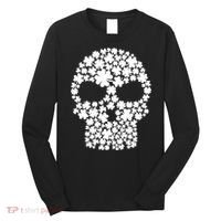 Irish Clovers St. Patrick's Day Skull Long Sleeve Shirt thumb 0