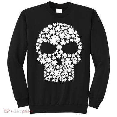 Irish Clovers St. Patrick's Day Skull Sweatshirt