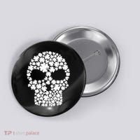 Irish Clovers St. Patrick's Day Skull Button thumb 0