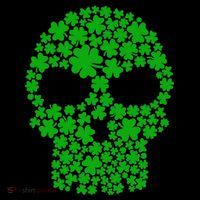 Irish Clovers St. Patrick's Day Skull Coffee Mug thumb 5