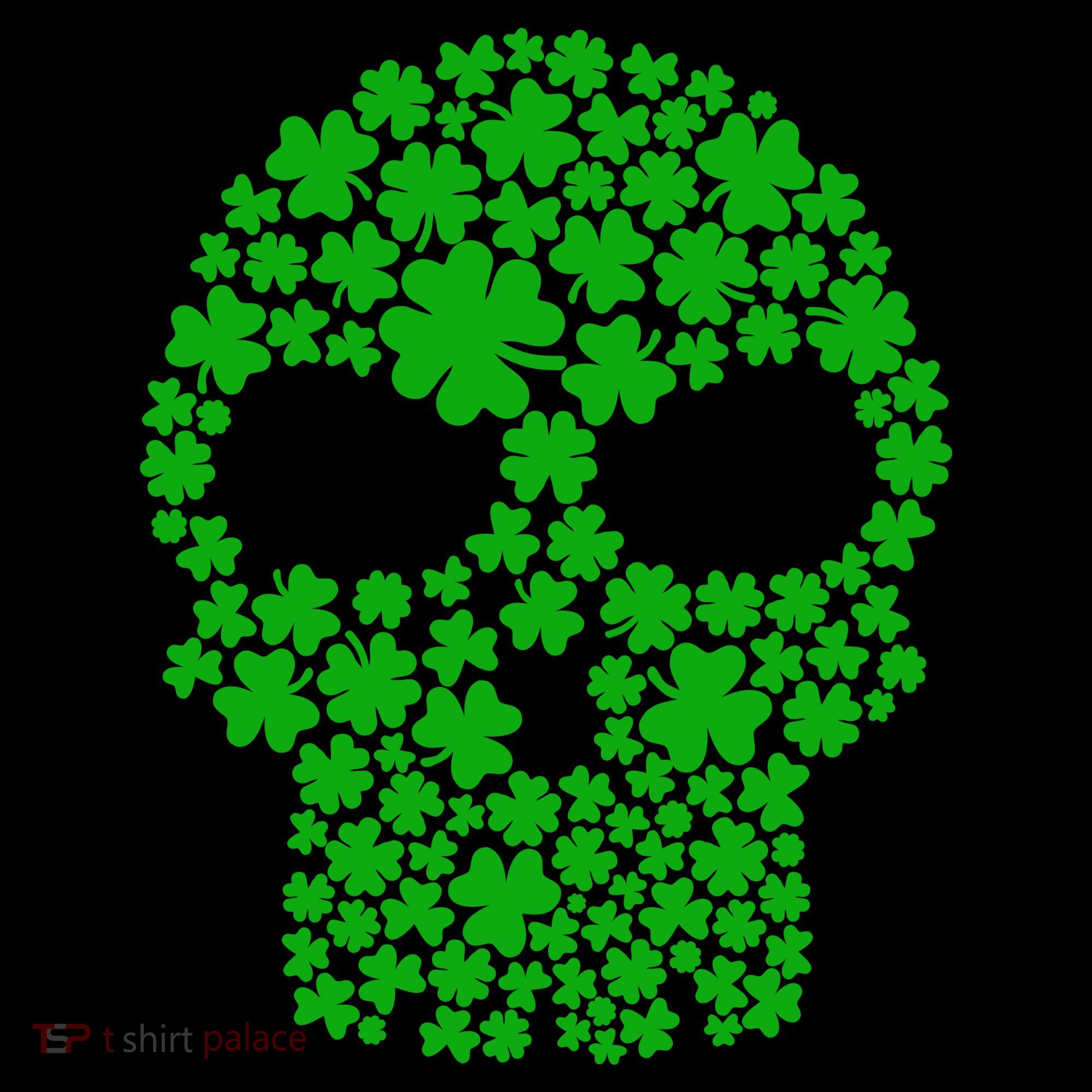 Irish Clovers St. Patrick's Day Skull Coffee Mug