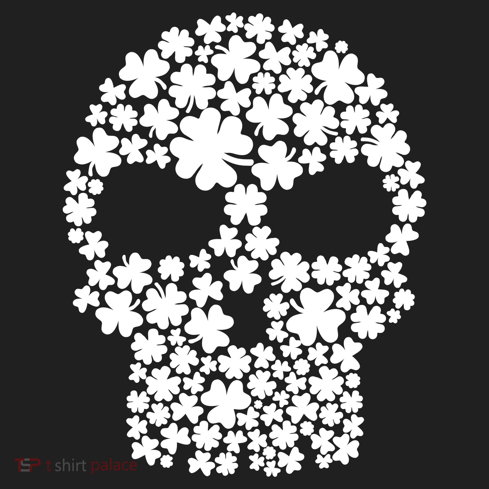 Irish Clovers St. Patrick's Day Skull Beanie
