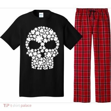 Irish Clovers St. Patrick's Day Skull Pajama Set