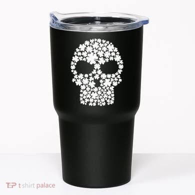 Irish Clovers St. Patrick's Day Skull Tumbler