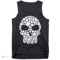 Irish Clovers St. Patrick's Day Skull Tank Top thumb 0