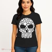 Irish Clovers St. Patrick's Day Skull Women's T-Shirt thumb 4