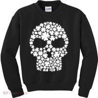 Irish Clovers St. Patrick's Day Skull Kids Sweatshirt thumb 0