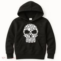 Irish Clovers St. Patrick's Day Skull Kids Hoodie thumb 0