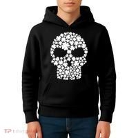 Irish Clovers St. Patrick's Day Skull Kids Hoodie thumb 4