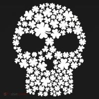 Irish Clovers St. Patrick's Day Skull Kids Hoodie thumb 5