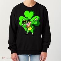 Irish Dabbing Leprechaun Clover Women's Sweatshirt thumb 0