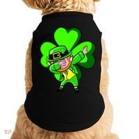 Irish Dabbing Leprechaun Clover Doggie Tank thumb 0