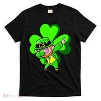 Irish Dabbing Leprechaun Clover T-Shirt thumb 0