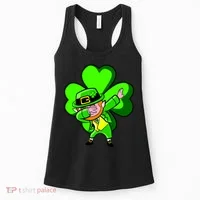Irish Dabbing Leprechaun Clover Women's Tank Top thumb 0