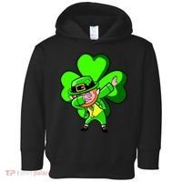 Irish Dabbing Leprechaun Clover Toddler Hoodie thumb 0