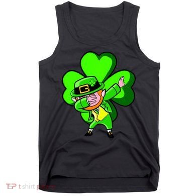 Irish Dabbing Leprechaun Clover Tank Top
