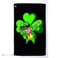 Irish Dabbing Leprechaun Clover Golf Towel thumb 0