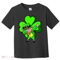 Irish Dabbing Leprechaun Clover Toddler T-Shirt thumb 0