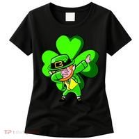 Irish Dabbing Leprechaun Clover Women's T-Shirt thumb 0