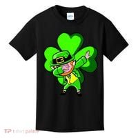 Irish Dabbing Leprechaun Clover Kids T-Shirt thumb 0