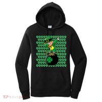 Irish Dabbing Leprechaun Shamrocks Funny Dab St. Patrick's Day Women's Hoodie thumb 0