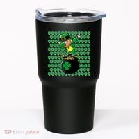 Irish Dabbing Leprechaun Shamrocks Funny Dab St. Patrick's Day Tumbler thumb 0