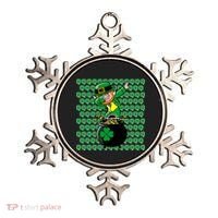 Irish Dabbing Leprechaun Shamrocks Funny Dab St. Patrick's Day Ornament thumb 0