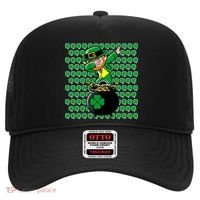 Irish Dabbing Leprechaun Shamrocks Funny Dab St. Patrick's Day Hat thumb 0