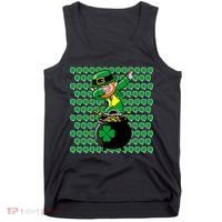 Irish Dabbing Leprechaun Shamrocks Funny Dab St. Patrick's Day Tank Top thumb 0