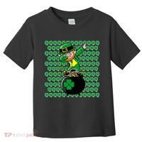 Irish Dabbing Leprechaun Shamrocks Funny Dab St. Patrick's Day Toddler T-Shirt thumb 0