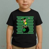 Irish Dabbing Leprechaun Shamrocks Funny Dab St. Patrick's Day Toddler T-Shirt thumb 2
