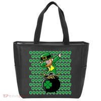 Irish Dabbing Leprechaun Shamrocks Funny Dab St. Patrick's Day Tote Bag thumb 0