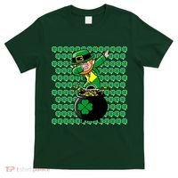 Irish Dabbing Leprechaun Shamrocks Funny Dab St. Patrick's Day T-Shirt thumb 0