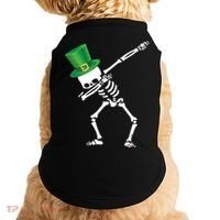 Irish Dabbing Skeleton St. Patrick's Day Doggie Tank thumb 0