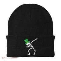 Irish Dabbing Skeleton St. Patrick's Day Beanie thumb 0