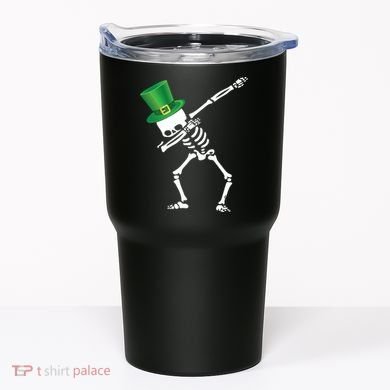 Irish Dabbing Skeleton St. Patrick's Day Tumbler