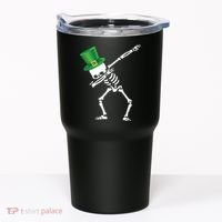 Irish Dabbing Skeleton St. Patrick's Day Tumbler thumb 0