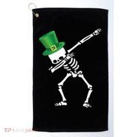 Irish Dabbing Skeleton St. Patrick's Day Golf Towel thumb 0