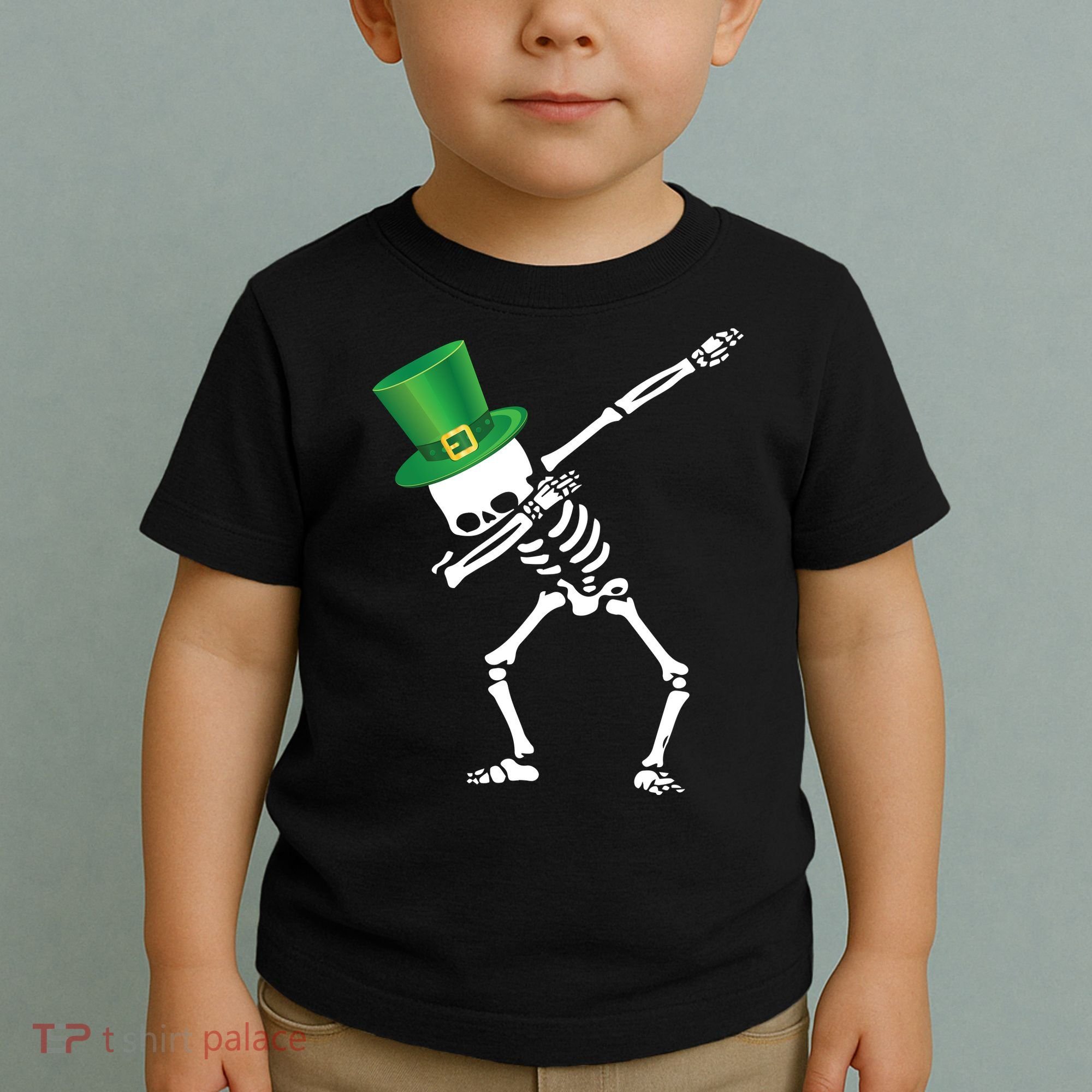 Irish Dabbing Skeleton St. Patrick's Day Toddler T-Shirt