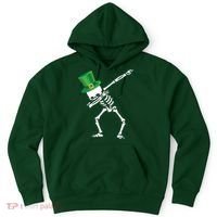Irish Dabbing Skeleton St. Patrick's Day Hoodie thumb 0