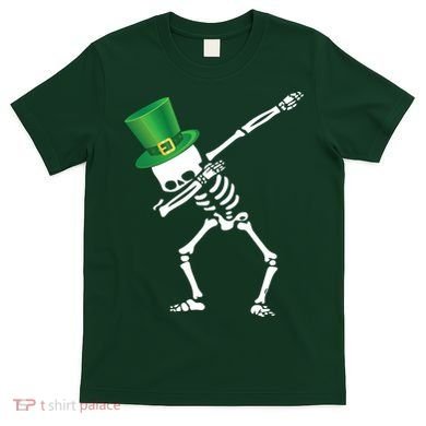 Irish Dabbing Skeleton St. Patrick's Day T-Shirt